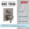DELTA Ara Angular Modern Monitor 17 Series Valve Trim with 6-Setting Integrated Diverter — Stainless