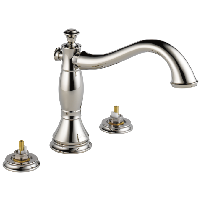 DELTA Cassidy Roman Tub Trim - Less Handles — Polished Nickel