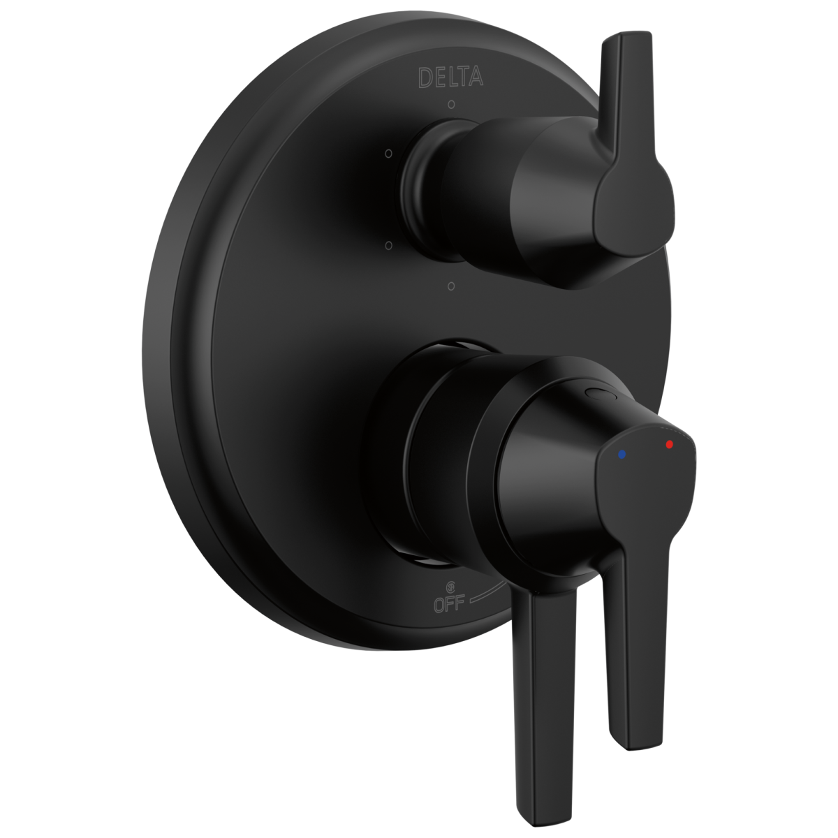 DELTA Galeon 17S Integrated Diverter Trim - 6 Setting — Matte Black
