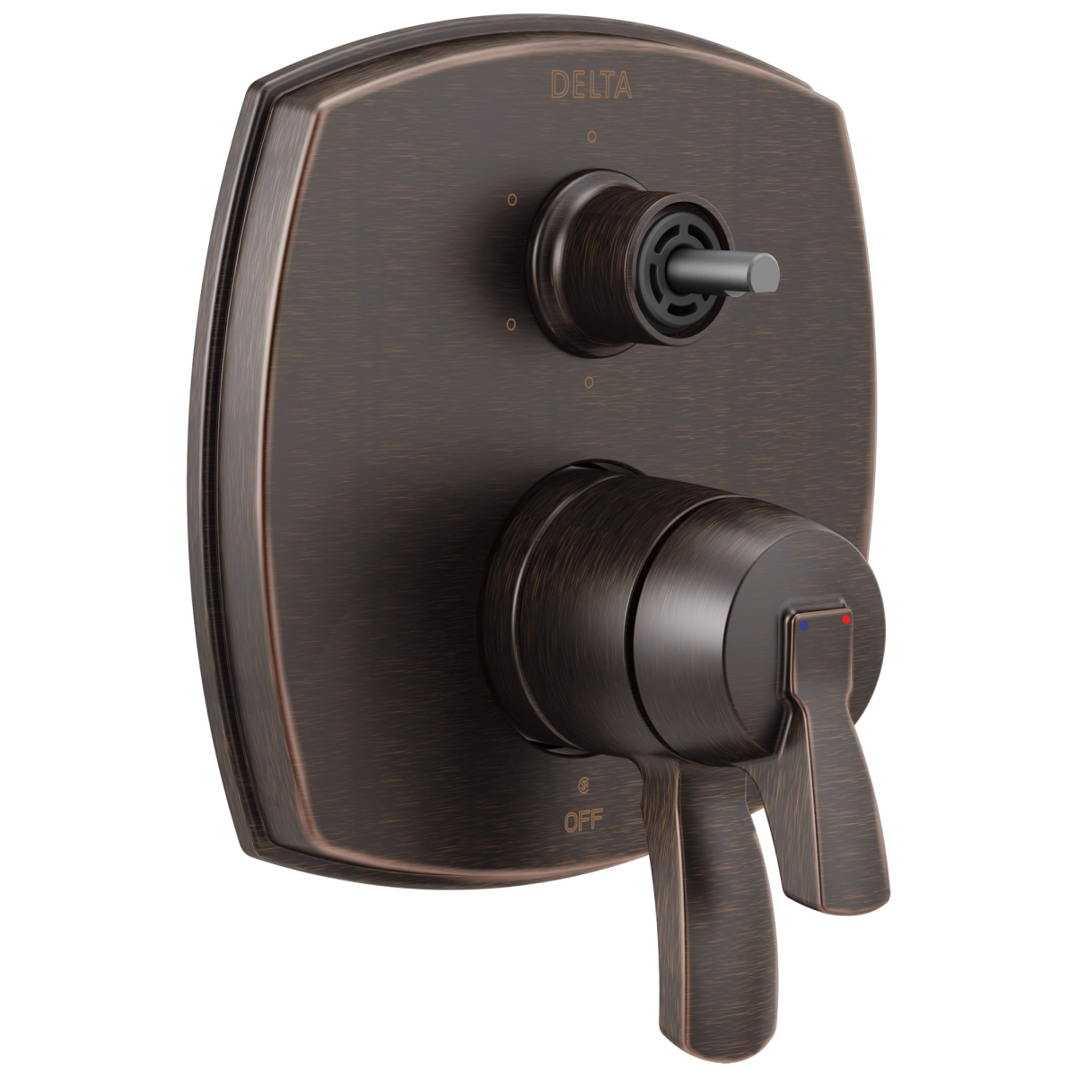 DELTA Stryke 17 Series Integrated Diverter Trim with Six Function Diverter Less Diverter Handle — Venetian Bronze