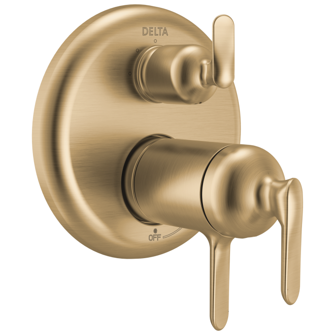 DELTA Bonacci 17T Series 3-Setting Integrated Diverter Trim — Lumicoat® Champagne Bronze