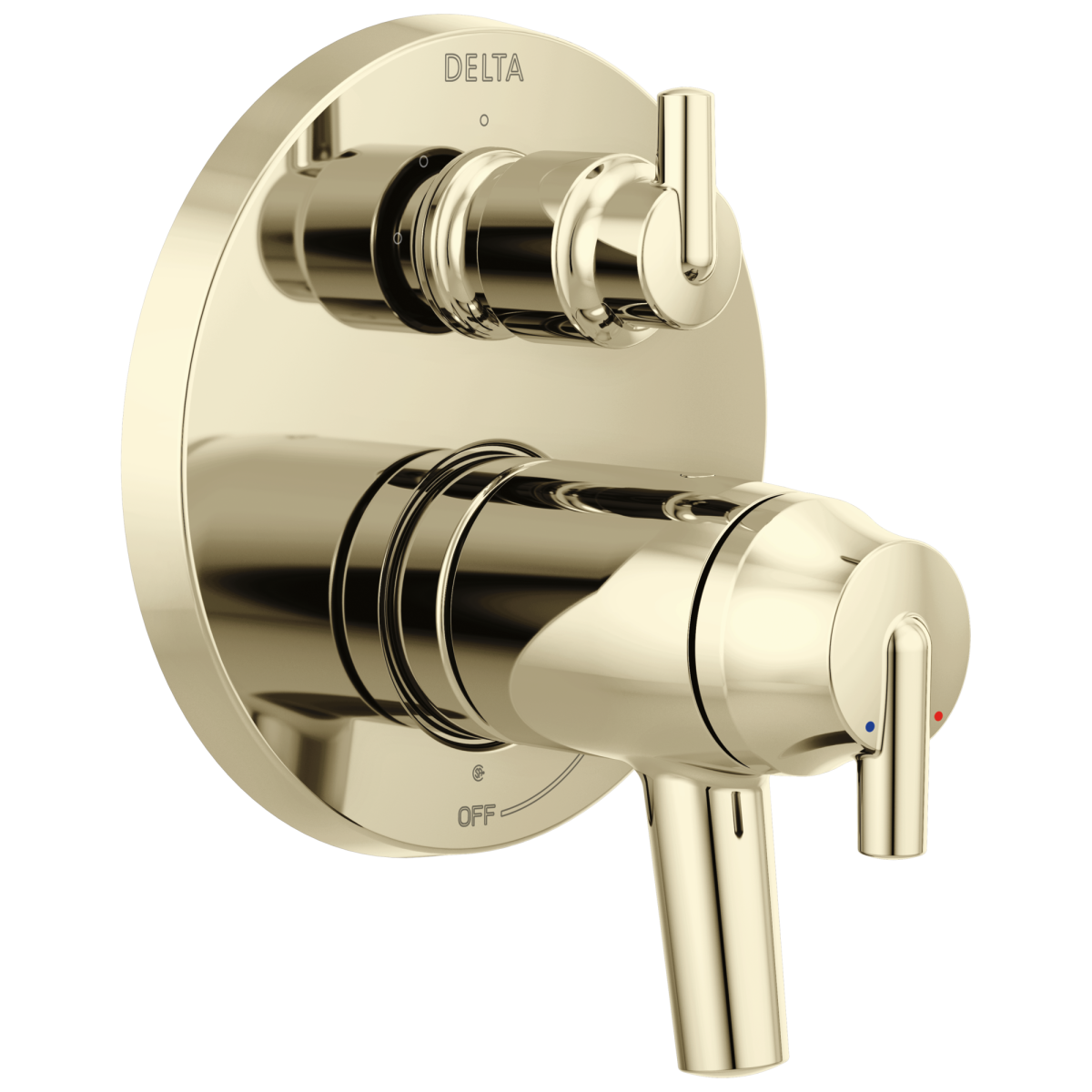 DELTA Trinsic Diverter Trim 3-Setting — Polished Nickel