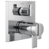 DELTA Ara Angular Modern TempAssure 17T Series Valve Trim with 6-Setting Integrated Diverter — Chrome