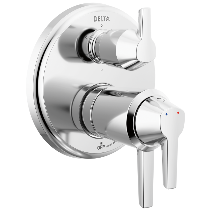 DELTA Galeon 17T S Integrated Diverter Trim-6 Setting — Lumicoat® Chrome