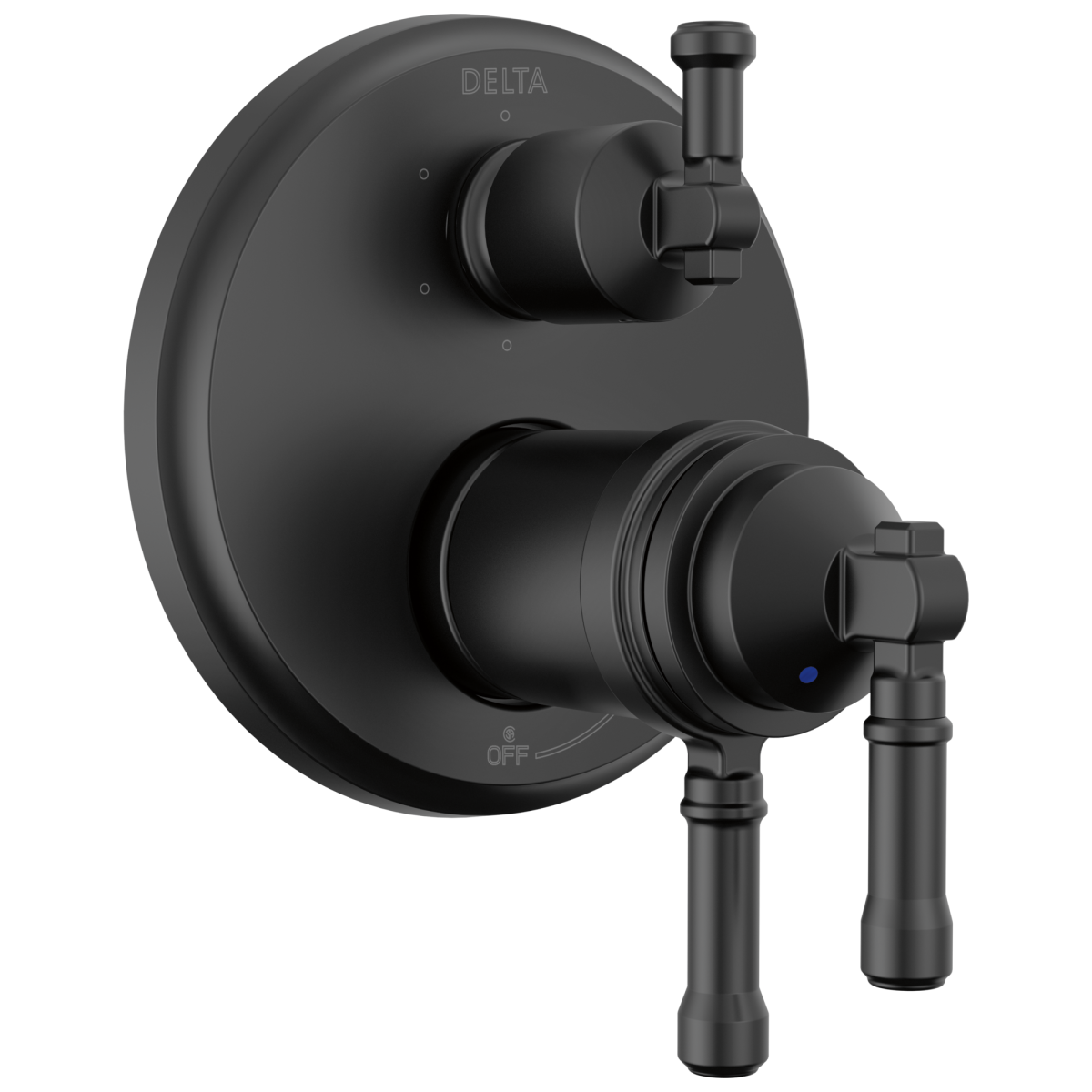 DELTA Broderick 17T Series Integrated Diverter Trim 6-Setting — Matte Black