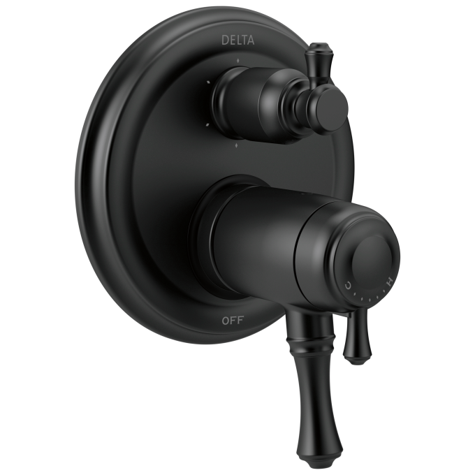 DELTA Cassidy Diverter Trim 6-Setting — Matte Black