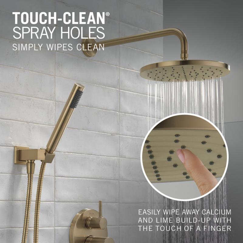 DELTA Modern Monitor 14 Series Shower with Raincan & Hand Shower — Champagne Bronze