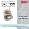 DELTA Modern Monitor 14 Series Shower with Raincan & Hand Shower — Spotshield Brushed Nickel