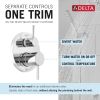 DELTA Modern Monitor 14 Series Shower with Raincan & Hand Shower — Chrome
