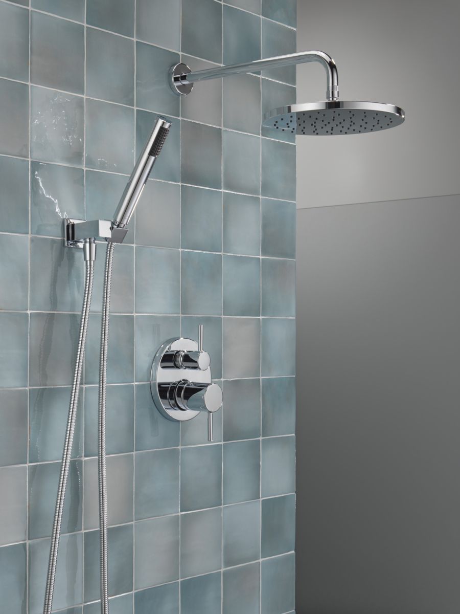 DELTA Modern Monitor 14 Series Shower with Raincan & Hand Shower — Chrome