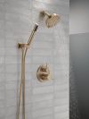 DELTA Modern 14S Shower Trim w Fixed Head & Hand Shower — Champagne Bronze