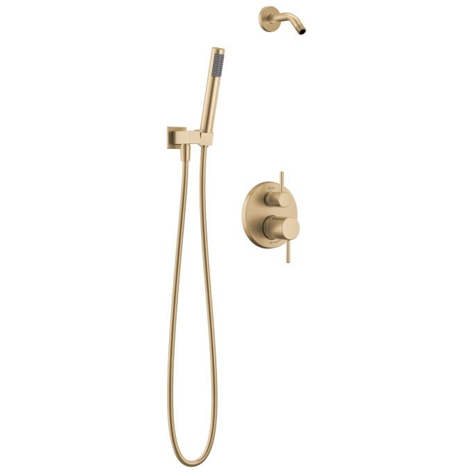 DELTA Modern 14S Shower Trim & Hand Shower - Less Head — Champagne Bronze