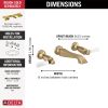 DELTA Dorval Two Handle Wall Mount Bathroom Faucet Trim Only — Champagne Bronze / Porcelain