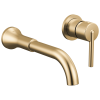DELTA Trinsic Single Handle Wall Mount Bathroom Faucet Trim — Champagne Bronze