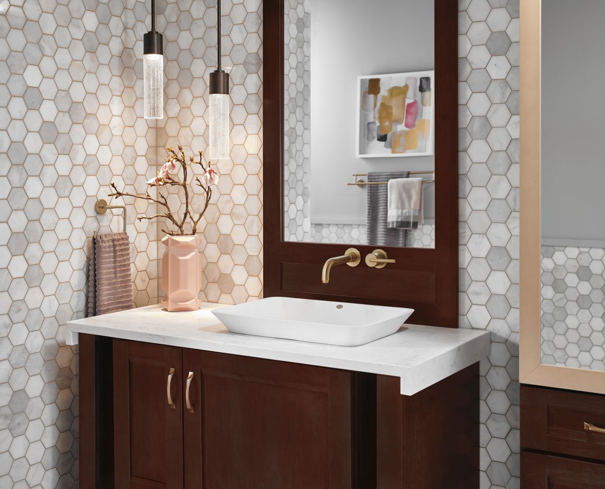 DELTA Trinsic 24" Double Towel Bar — Champagne Bronze