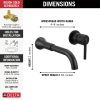 DELTA Trinsic Single Handle Wall Mount Bathroom Faucet Trim — Venetian Bronze
