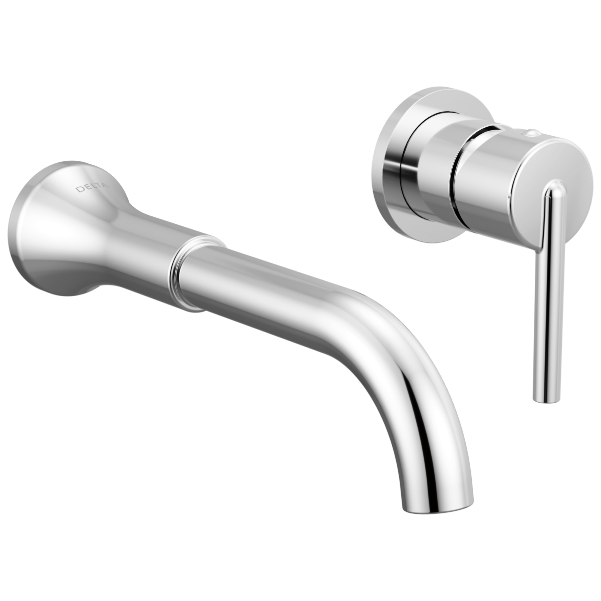 DELTA Trinsic Single Handle Wall Mount Bathroom Faucet Trim — Chrome