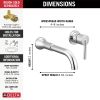 DELTA Trinsic Single Handle Wall Mount Bathroom Faucet Trim — Chrome