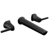 DELTA Galeon Two Handle Wall Mount Bathroom Faucet — Matte Black