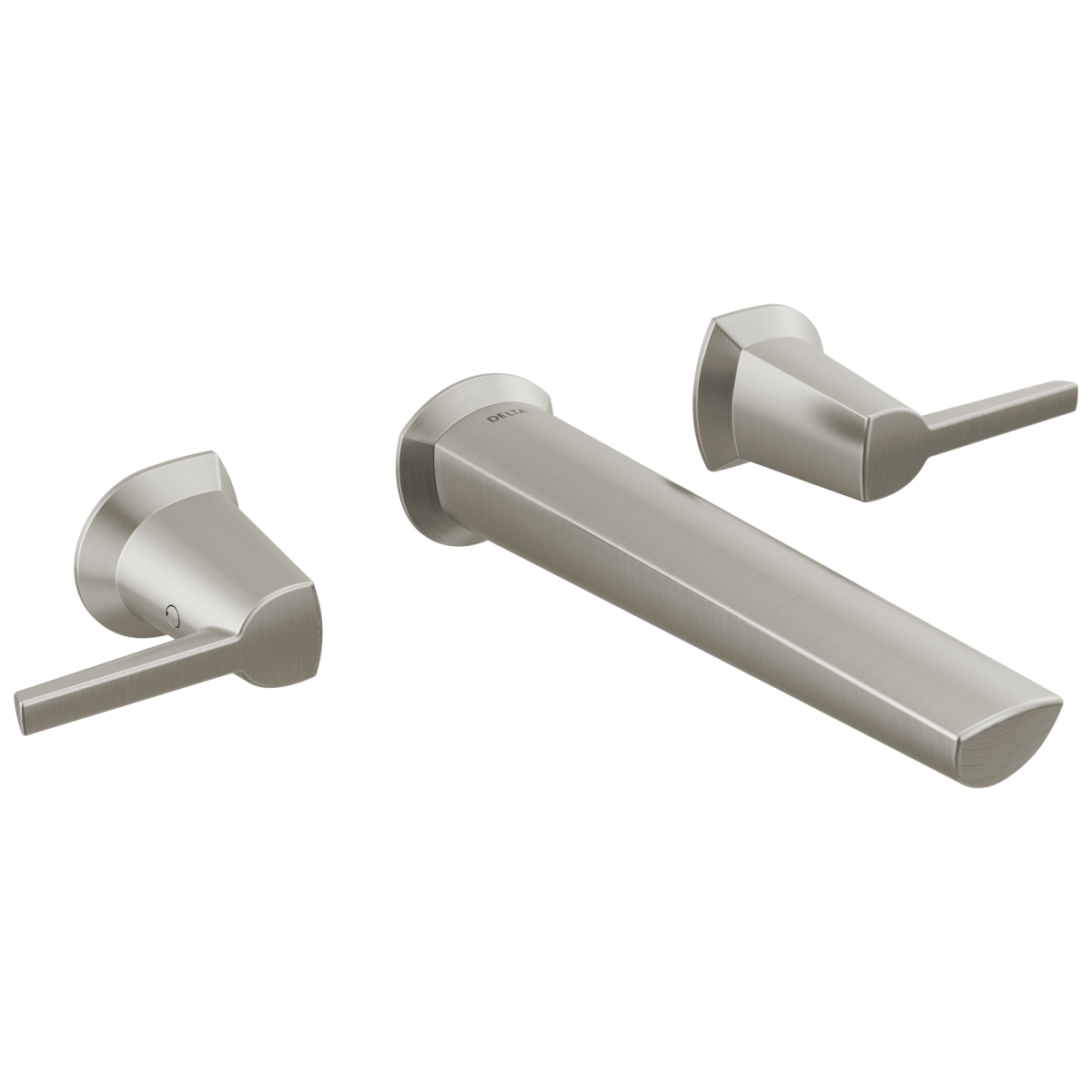 DELTA Galeon Two Handle Wall Mount Bathroom Faucet — Lumicoat® Stainless