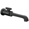 DELTA Tetra Single Handle Wall Mount Bathroom Faucet Trim — Matte Black