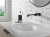 DELTA Tetra Single Handle Wall Mount Bathroom Faucet Trim — Matte Black