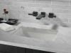 DELTA Pivotal Two-Handle Wall Mount Bathroom Faucet Trim — Matte Black