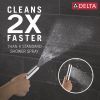 DELTA Bonacci Three Hole Roman Tub Trim with Hand Shower — Lumicoat® Chrome
