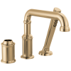 DELTA Broderick Three Hole Roman Tub Trim with Hand Shower - Less Handle — Lumicoat® Champagne Bronze