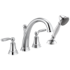 DELTA Woodhurst Roman Tub with Handshower Trim — Chrome