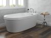 DELTA Woodhurst Roman Tub with Handshower Trim — Chrome