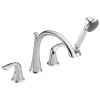 DELTA Lahara Roman Tub with Handshower Trim — Chrome