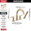 DELTA Altado Roman Tub Trim with Hand Shower — Champagne Bronze