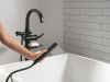 DELTA Bonacci Floor Mount Tub Filler Trim — Matte Black