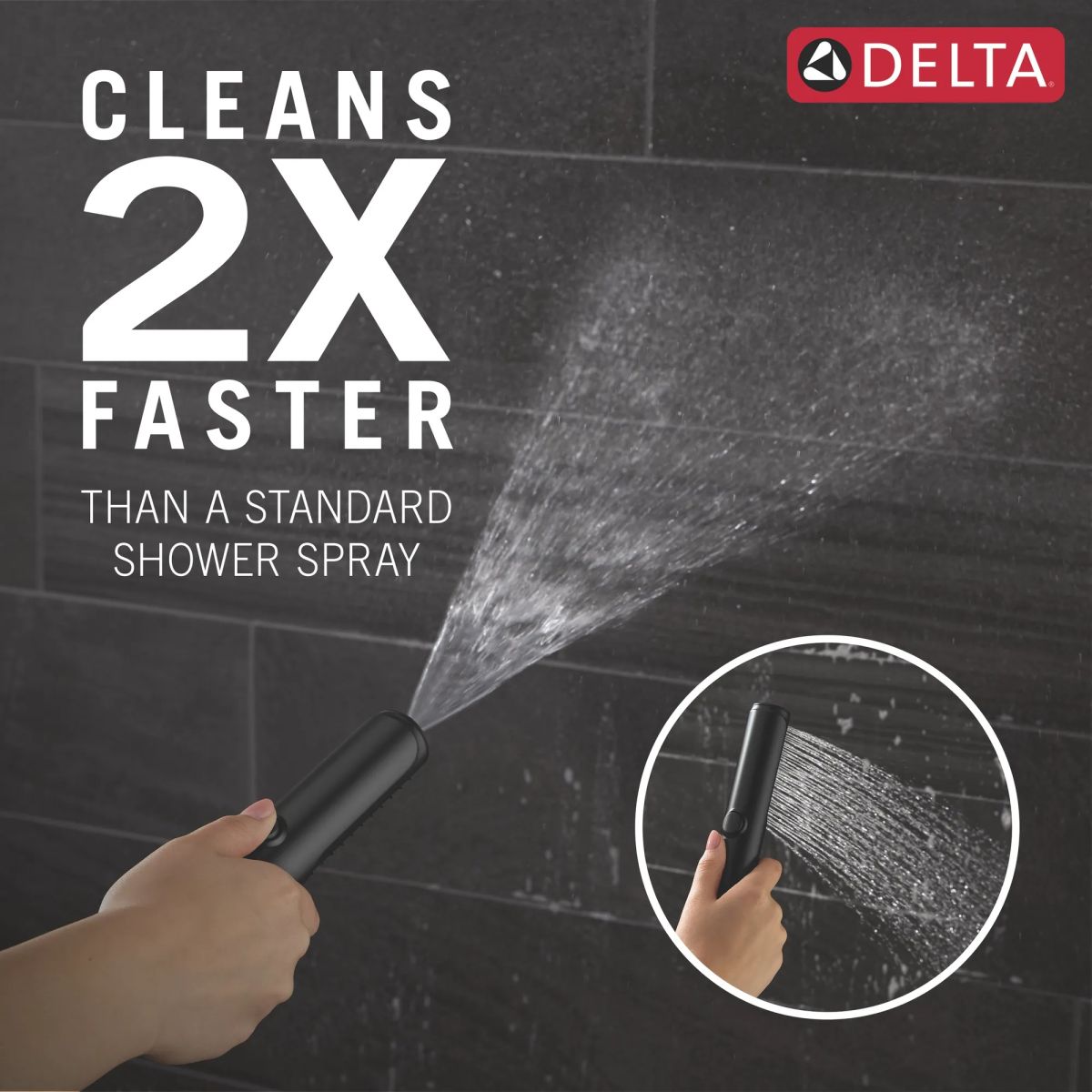 DELTA Bonacci Floor Mount Tub Filler Trim — Matte Black
