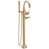 DELTA Bonacci Floor Mount Tub Filler Trim — Lumicoat® Champagne Bronze
