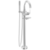 DELTA Bonacci Floor Mount Tub Filler Trim — Lumicoat® Chrome