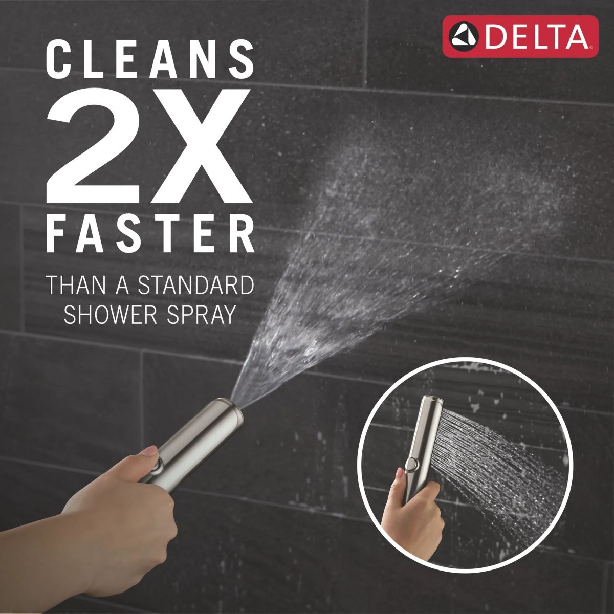 DELTA Bonacci Floor Mount Tub Filler Trim — Lumicoat® Stainless