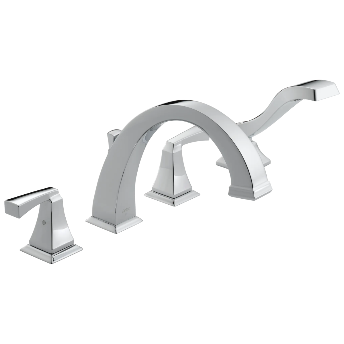 DELTA Dryden Roman Tub with Hand Shower Trim — Chrome