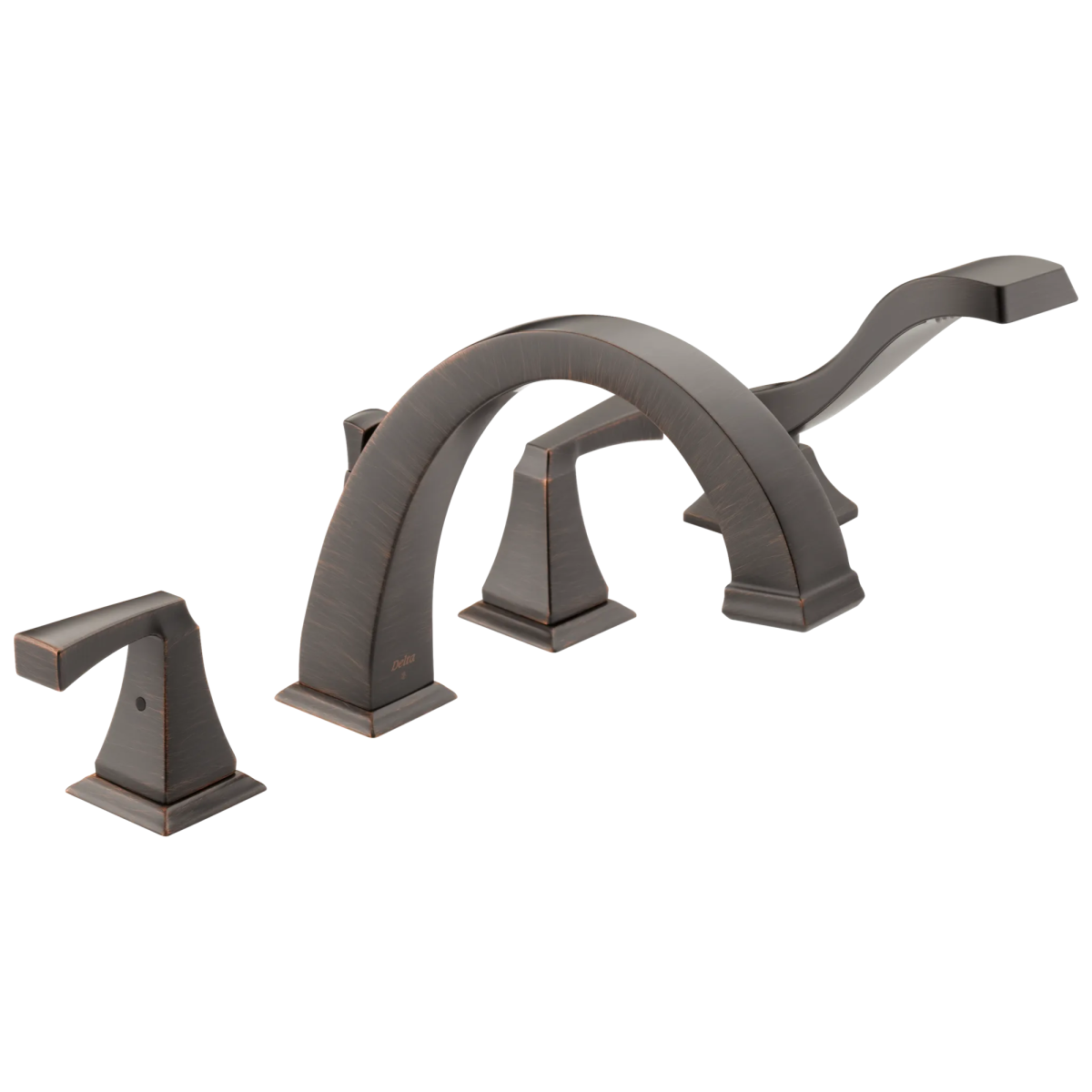 DELTA Dryden Roman Tub with Hand Shower Trim — Venetian Bronze