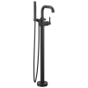 DELTA Trinsic Floor Mount Tub Filler — Matte Black