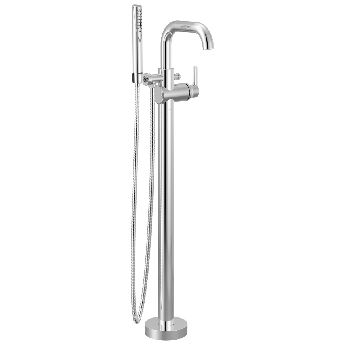 DELTA Trinsic Floor Mount Tub Filler — Chrome