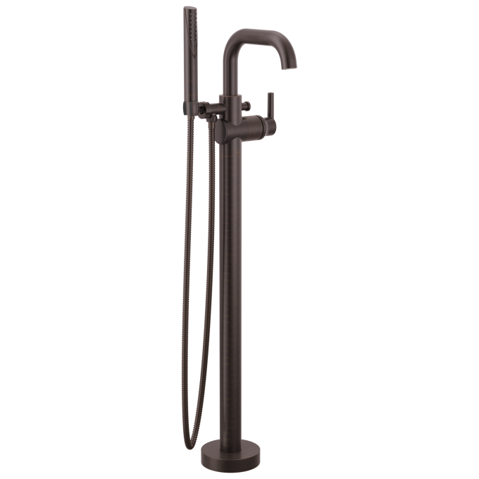 DELTA Trinsic Floor Mount Tub Filler — Venetian Bronze