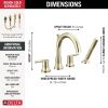 DELTA Trinsic Roman Tub Trim — Polished Nickel