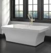 DELTA Trinsic Floor Mount Tub Filler Trim — Polished Nickel