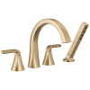 DELTA Lineax Roman Tub Trim with Hand Shower — Champagne Bronze