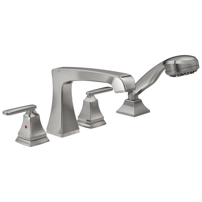 DELTA Ashlyn Roman Tub with Hand Shower Trim — Stainless