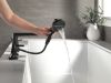 DELTA Galeon 4-Hole Roman Tub Trim with Hand Shower — Matte Black