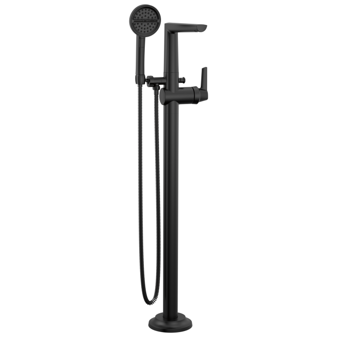 DELTA Galeon Free Standing Tub Filler — Matte Black