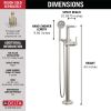DELTA Galeon Free Standing Tub Filler — Lumicoat® Stainless